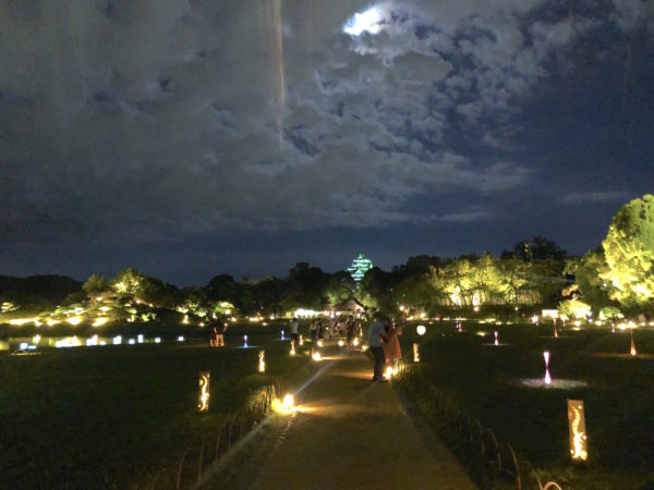 岡山後楽園 ライトアップ“夏の幻想庭園”