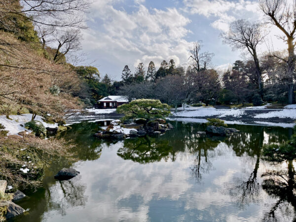 雪の京都仙洞御所
