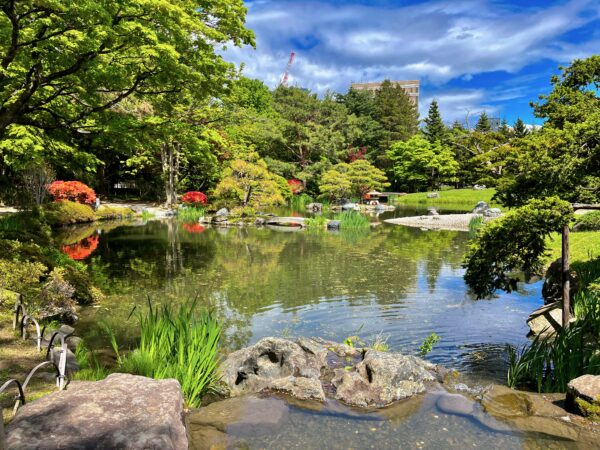 中島公園 日本庭園 / 茶室・八窓庵